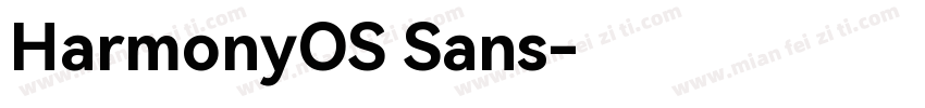 HarmonyOS Sans字体转换